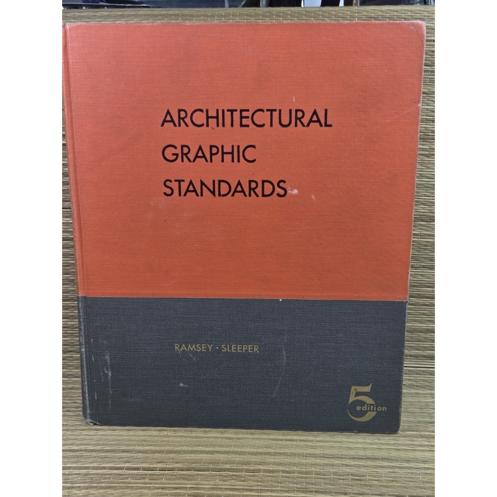 Architectural Graphic Standards Ramsey & Sleeper 1956 5th Edition Book Vintage